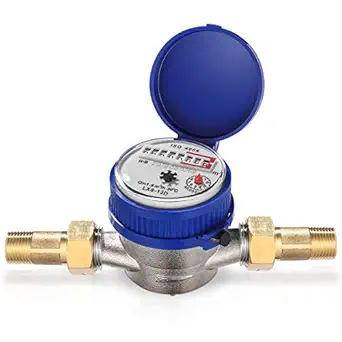 Hemobllo Water Meter Water Flow Meter Cold Water Meter for Garden and Home use