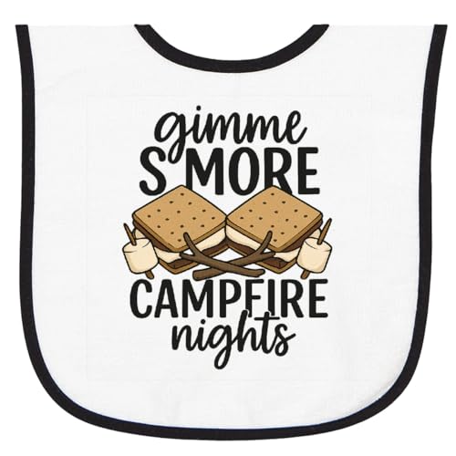 inktastic S'more Campfire Nights Baby Terry Cloth Bib