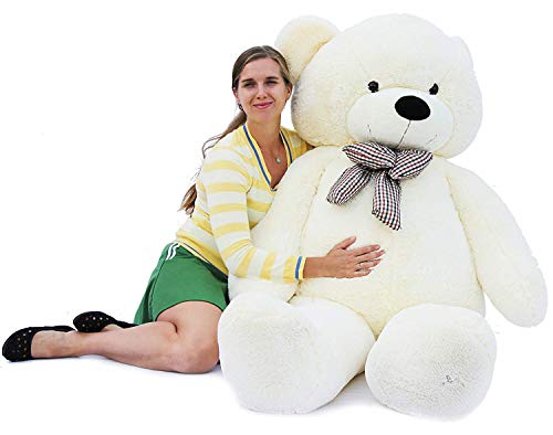 Joyfay großer Teddybär Riesiger Plüsch bär Stofftier Riesen Teddybären XXXL (200 cm, Weiß) – Bild 7