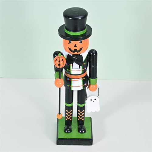 Casse-noisette en bois d'Halloween : statue de sorcière artisanale