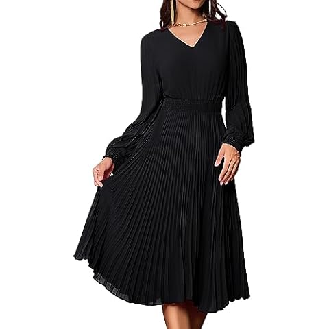 GRACE KARIN Elegant Chiffon Pleated Dress Cover