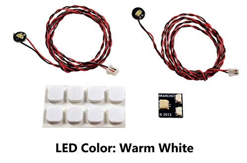 Brickstuff LED Lighting for Lego Warm White Pico LED Light Board 2-Pack