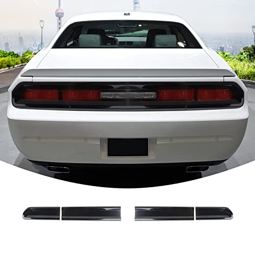 TESIN Smoked Black Tail Light Covers For Dodge Charger 2015-2021 – Rear Trim Accents