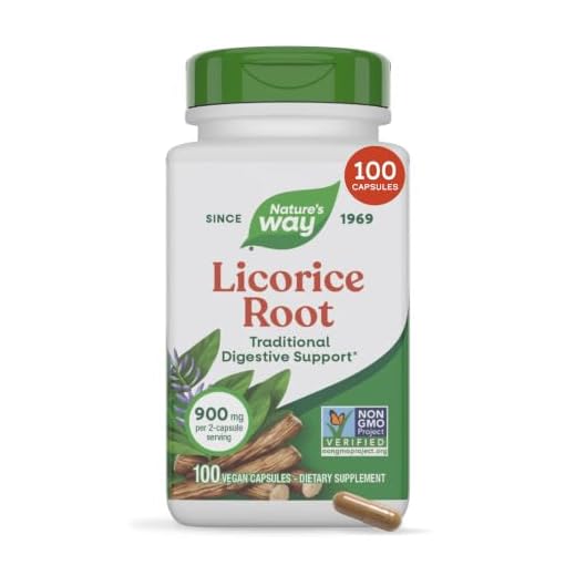 Nature's Way Premium Herbal Licorice Root, 900 mg per serving, 100 Vcaps