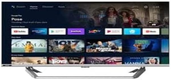 Saba SA32S77A11, Tv Led 32’’,Hd, Smart Android 11 con App preinstallate, Chromecast e Airplay, Full Internet, Wifi ed Ethernet, DVB/T2/S2/C,MPEG-4 e HEVC Main 10