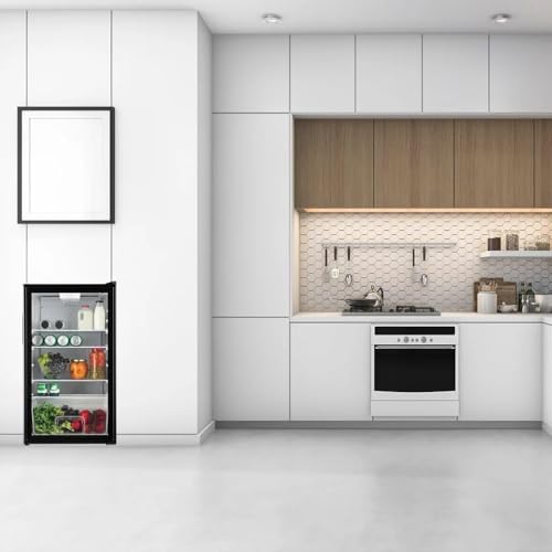 ثلاجة مشروبات صغيرة من دي ال سي، سعة 90 لتر، 55 واط، أسود، موديل DLC-32490