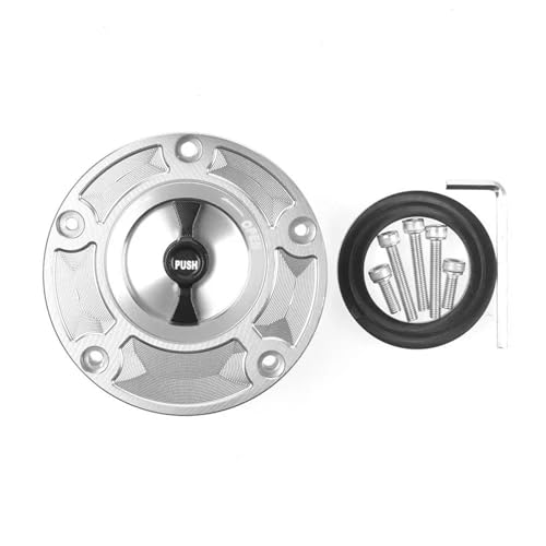 Bouchon de réservoir moto CNC argent pour Benelli BN302 et Leoncino