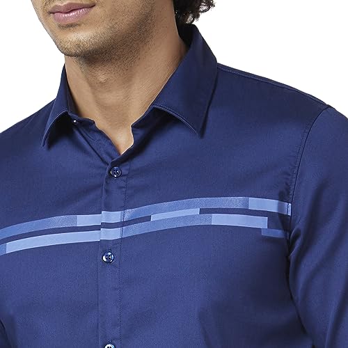 Image of Spykar Men's Regular Fit N /A Full Sleeve Solid Casual Shirts