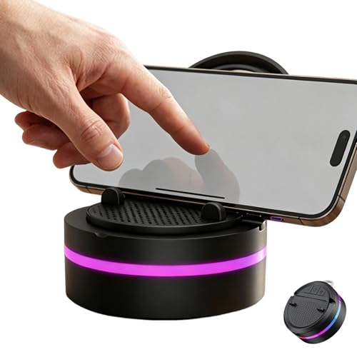 Generisch Soporte inalámbrico para altavoces de audio de inducción - Reproductor RGB para teléfono móvil | Reproductor inalámbrico con soporte para teléfono móvil, para ducha, exterior, baño, cocina