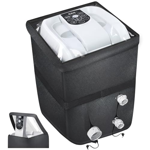 Hot Tub Heater Pump Cover with Plush Lining and PVC Window