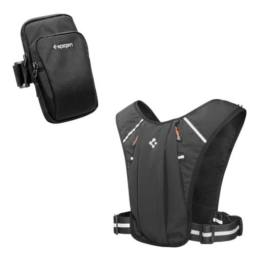 Spigen Pack Gilet de Course Brassard sport support téléphone running trail