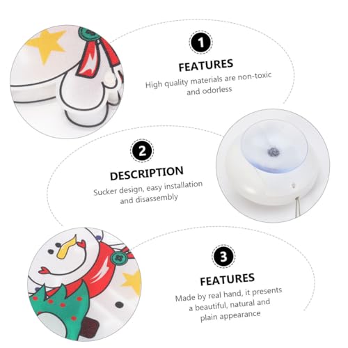 Ciieeo 1 PC Ventosa Luz Pendurada Luzes Penduradas Decorações De Natal Ornamento Acessório De Luz Lâ