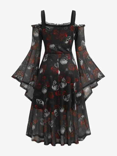 Vestido Gótico Medieval Plus Size Mujer Talla 5X miniatura 4