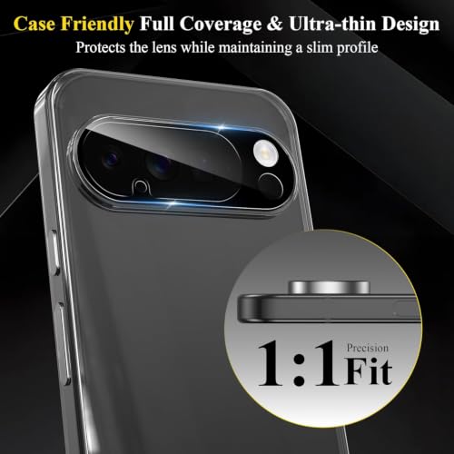 Image of WonRia Pack 1- Back Camera Glass Protector for Google Pixel 10 Pro XL 5G Camera Lens Protector Guard [3D Premium] - Black