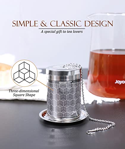 Lullatti Large Tea Infuser For Loose Tea(1 Pack), 304 Stainless Steel Tea Ball Strainer, Extra Fine Mesh Tea Steeper For Brewing All Kind Of Tea, Fits For Most Teapot, Cups Or Mugs #TOP5