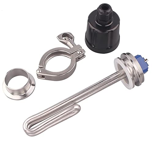 Dhvija With Clamp Set 1.5 Tri-Clamp Heating Element With Ferrule Od50.5mm Sus304 120V 1650W Joyous(With Clamp Set)