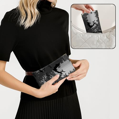 Image of 2 PCS Glasses Case Eyeglass Sunglasses Pouch Squeeze Portable Bag Soft Leather with Cleaning Cloth Women Men Girls