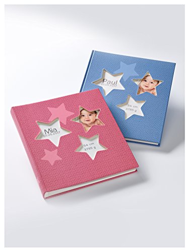 walther design fotoalbum roze 28 x 30,5 cm Babyalbum met omslaguitsparing, Baby Estrella UK-133-R - Image 3