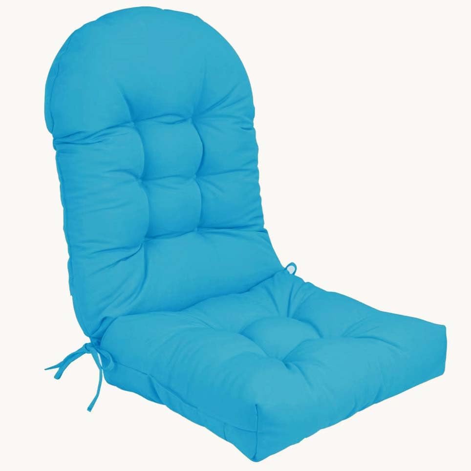 Coussins de chaise de jardin à dossier haut - Coussin épais de terrasse 110x50 extérieur osier