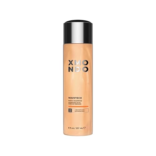 XMONDO Hair Wavetech Wave Shampoo  Fórmula vegana con semillas de girasol y aceite de semilla de uva para aumentar la hidratación, domar el