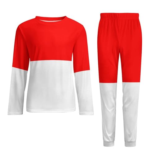 Zakqeik Yemen Flag Mens Pajamas Set Long Sleeve Top,Pajamas for Men Stylish Mens Sleepwear Pjs Set with Pockets2