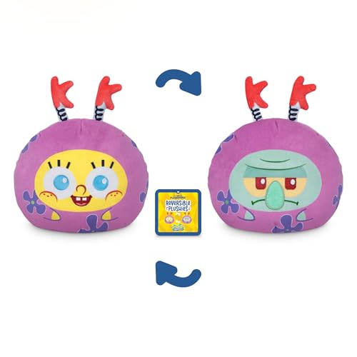 Image of TeeTurtle Reversible Spongebob Kuddly Krab 6 Inch Flip Plush