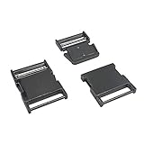 2pcs Metal Side Release Buckle for Paracord Bracelet Parachute Pets Straps Harness Bag Backpack Webbing Sewing 1 1/2 inch PT054