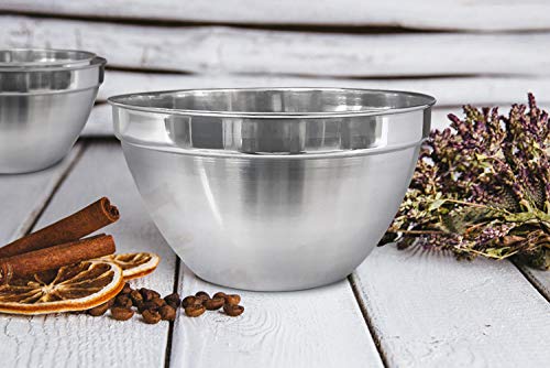 Vaso de acero inoxidable pulido 5 QT miniatura 3