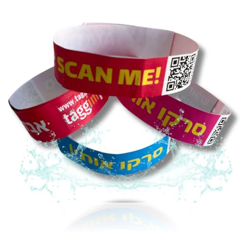 Safety Id Bracelets for Kids with Unique QR Code | Anti-Lost Wrisbands | Contact Parents by Phone, Whatsapp and More | Multilingual Interface | Perfect for Travel, Events, Trips, & Outdoor Activities