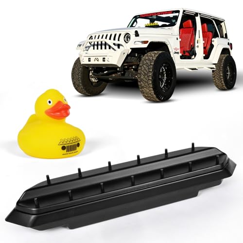OASISWORKS Duck Duck Dash | Dashboard Rubber Duck Holder for (2018-2023) Jeep Wrangler & Jeep Gladiator | Holds 13 Ducks | Jeep Duck Holder Easy Install | Jeep Accessories | Jeep Customization