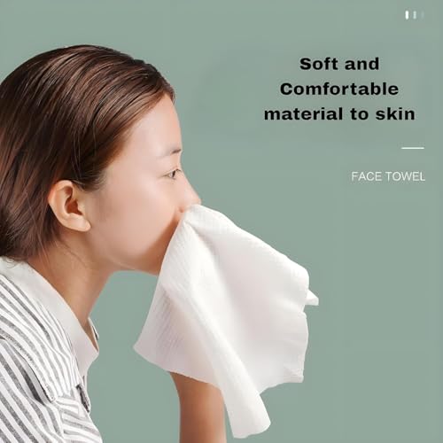 Image of SYSVENT The Future | 14 PCS Pure Cotton Compressed Towels for Travel | Disposable Washcloths for Face & Hands | Thick Portable Dry & Wet Wipes | Reusable Compact Towels