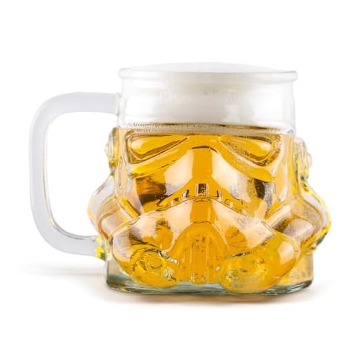 Verre à bière original pour casque Stormtrooper, transparent, taille 1 pinte (600 ml), marchandise originale pour fans, cadeaux d'anniversaire parfaits pour les hommes – ThumbsUp!