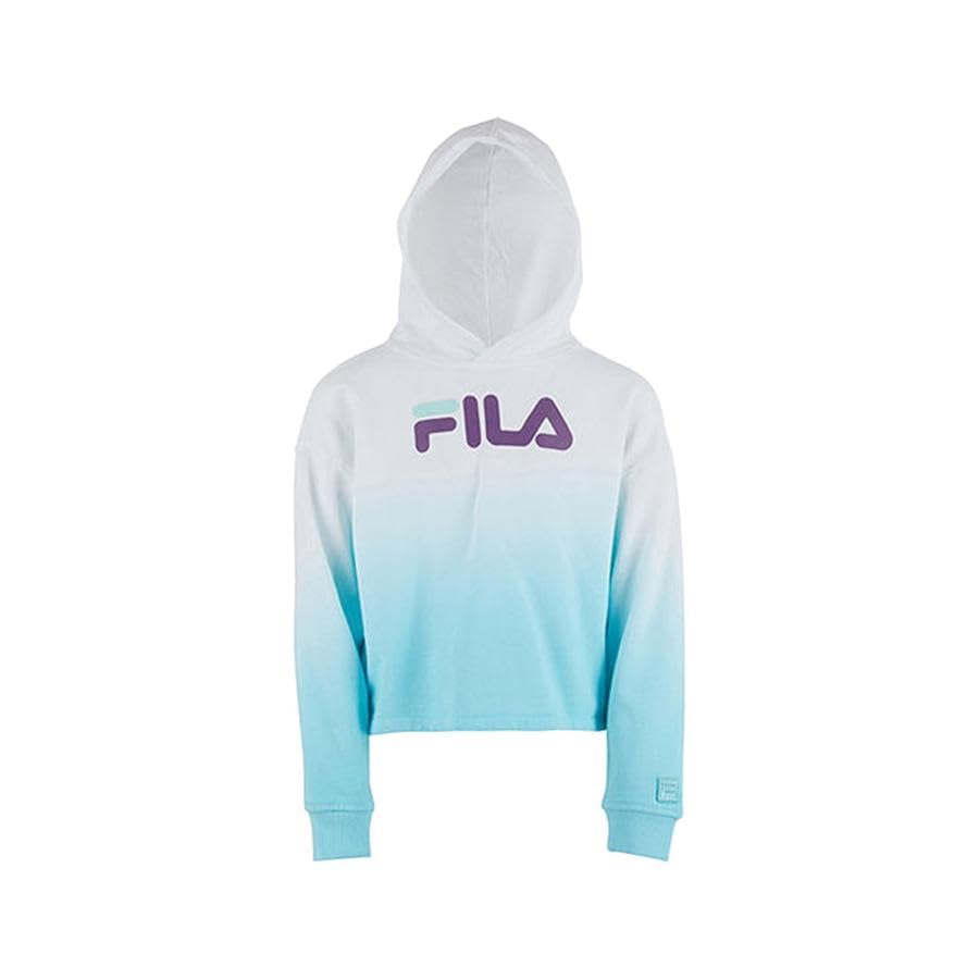 Fila Cropped Dip Dye Hoodie Girls Active Hoodies2