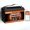 12V 100Ah LiFePO4 Battery Group 31 Lithium Battery With Bluetooth, 1.28kWh Up to 15000 Deep Cycles Rechargeable Battery for RV, Marine, Solar System, Van, Trailer, Backup