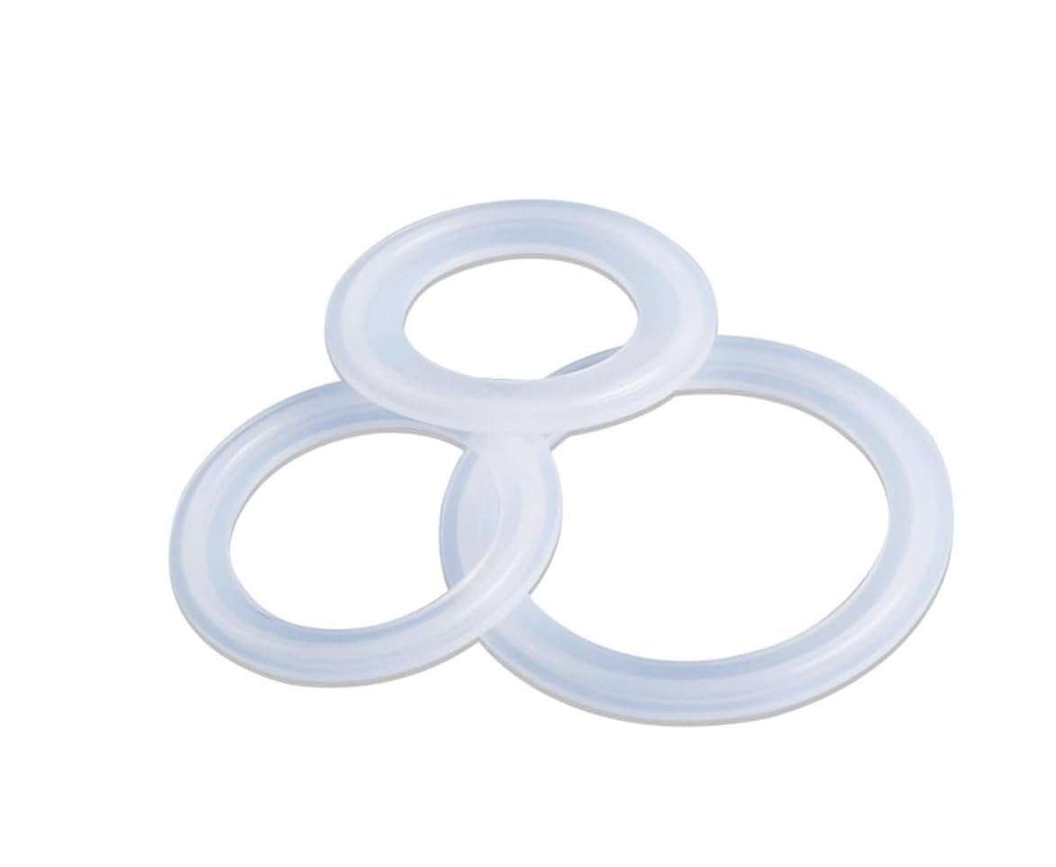 10 tiras de sellado de silicona para virola de triple abrazadera 25.4mm 6
