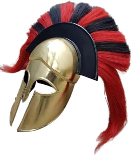Medieval Corinthian Helmet Reenactment Armor Greek Helmet With Plume