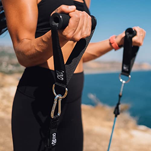 Sweet Sweat Resistance Training Workout Bands Set | Exercise Bands For Men & Women - Great For Strength Training At Home Or In The Gym | Includes Foam Handles, Ankle Straps, Door Anchor & Carrying Bag #TOP6