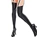 Coquette Women's Wet Look Thigh High Stockings