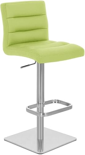 Miniatura 20 de Zuri Furniture Lush - Taburete giratorio sin brazos de altura ajustable magenta con base de acero cepillado Magenta,Rojo -,Blanco,Marrón,Verde