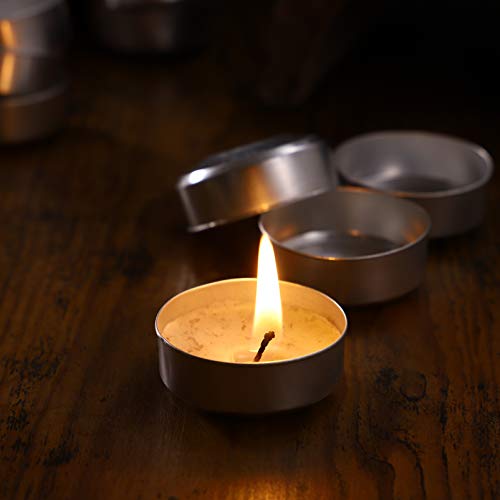 ARTIBETTER Latas de Chá de 200 Unidades de Velas para Fazer Velas - Mini Recipientes de Armazenament