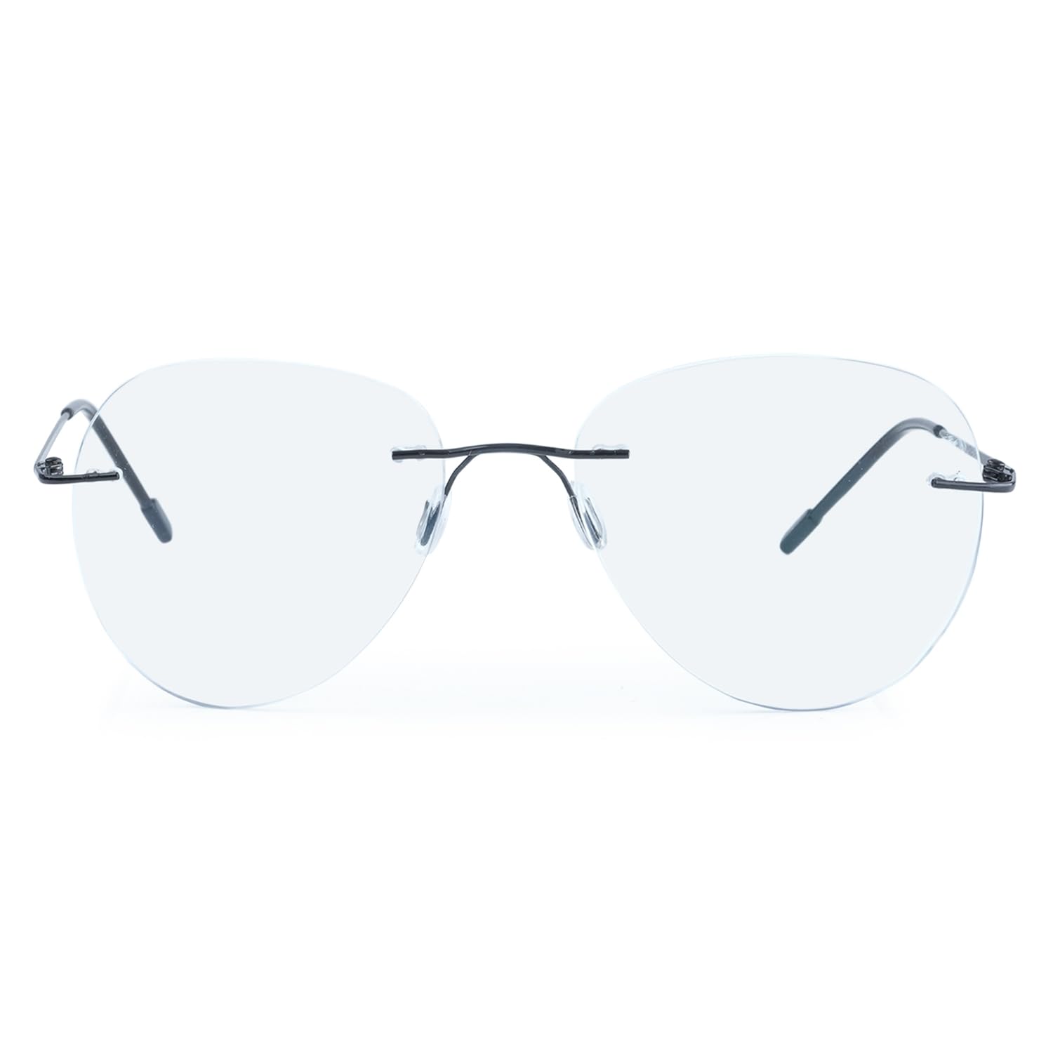 Redex Aviator Photochromic Rimless Zero Power Blue-Cut Computer Glass Anti glare Block Harmful Rays Eye wear Spectacle Eye Frame (BLACK) (B0CZTDCDCP) Amazon Price History, Amazon Price Tracker