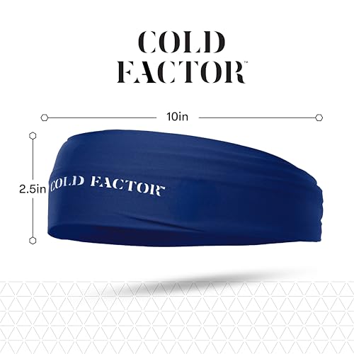 Image of COLD FACTOR Cooling Headband for Women and Men - UPF 50+ Advanced Evaporative Comfort, Instant Cooling Sweatband for Outdoor Sports, Fitness, Yoga, Hiking, Running, and Workout