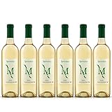 Maricubas Vino blanco seco - Macabeo 100% desde Fuentealbilla. Botella 75cl [Pack 6 Botellas]