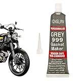 ガスケットシーラント - 85g 接着剤グレー高温エンジンガスケットメーカー グレーシーラント エンジンオーバーホールシリンダーヘッドシーラント ガスケットフリー修理シーラント - オートバイ、車、メカニカルガスケット、エンジン用の効果的なポータブルエンジン修理接着剤