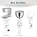 COOKLEE Stand Mixer, 9.5 Qt. 660W Electric Kitchen Mixer with Dishwasher-Safe Dough Hooks, Flat Beaters, Wire Whip & Pouring Shield Attachments for Most Home Cooks, Silver