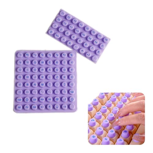 Pegatinas para Teclado 96 Piezas Morado miniatura 7