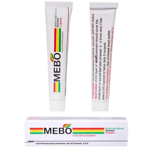 5 PCS MEBO Burn Cream Skin Ointment Wound & Scar Care Fast First Aid Health Beauty Care (5 Tube = 15 grams)  