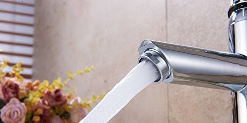 Luxice Single Handle Contemporary Bathroom Lavatory Vanity Vessel Sink Faucet Chrome Tall Spout Deck Mount Bathtub Faucet Mixer Taps Cheap Discount Plumbing Fixtures Single Hole Faucet