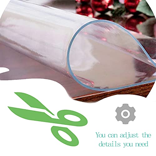 Protège-table transparent épais 3mm d'une clarté absolue