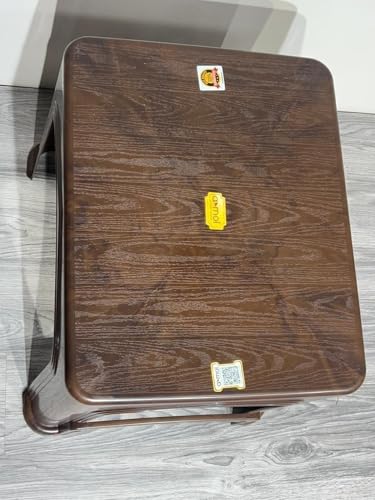 Image of Multipurpose Plastic Center Table for Living Room | Durable Coffee Table | Lightweight Utility Table for Home, Bedroom & Balcony (Brown) (1)